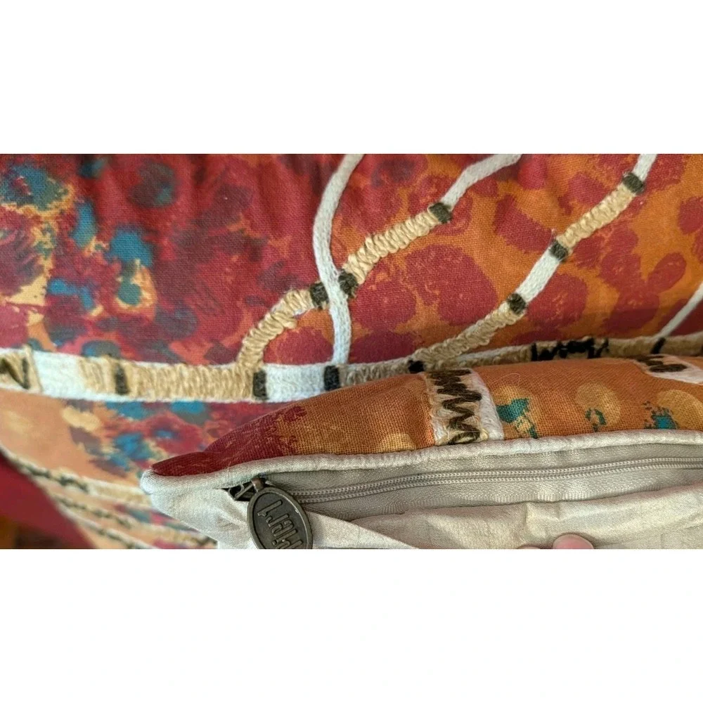 Set Of 2 Pier 1 Imports Birch Tree Embroidered Accent Throw Pillows 17